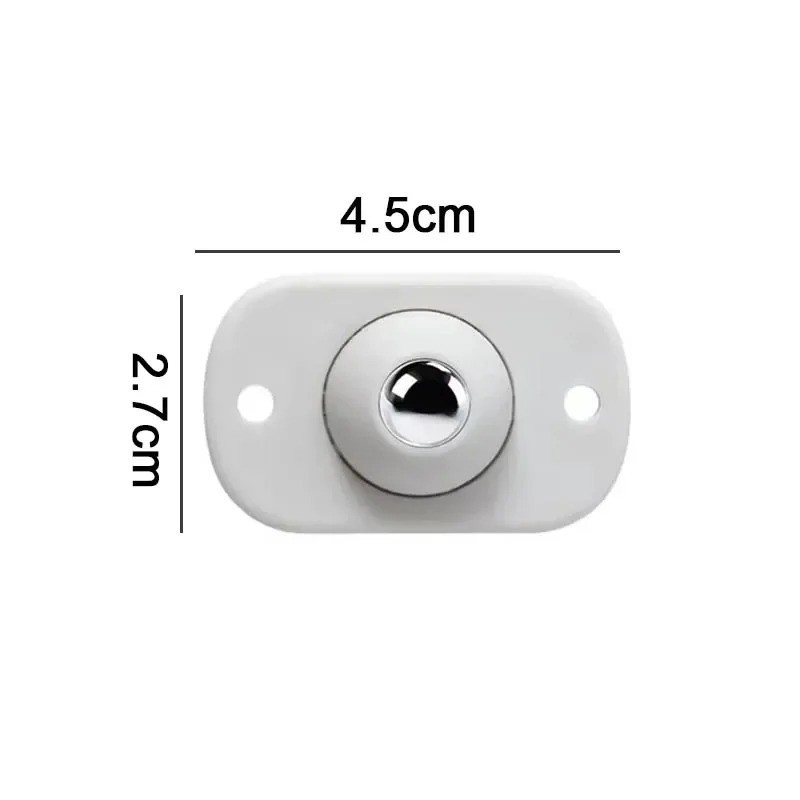 12 Mini Swivel Caster Wheels Self Adhesive Stainless Steel Rollers for Furniture