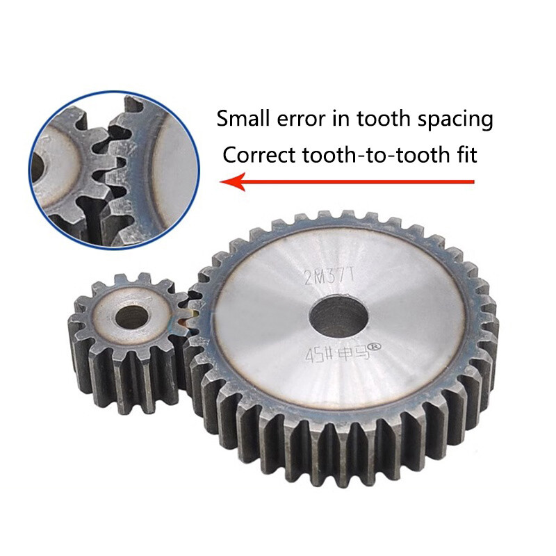 High Quality 2 Mod 10T-127T Tooth Spur Gear 45# Steel Pinion Gear Thickness 20mm