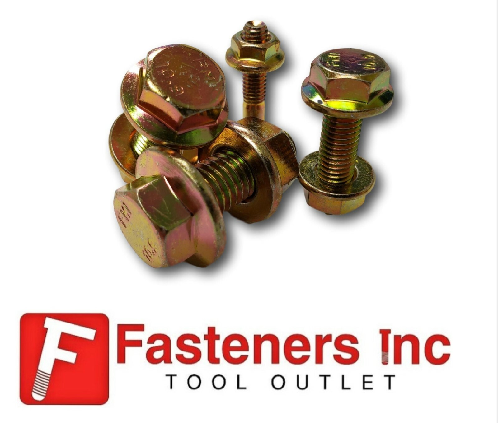 Grade 10.9 Metric Flange Bolt & Flange Nut Yellow Assortment Kit – 428 Pieces!