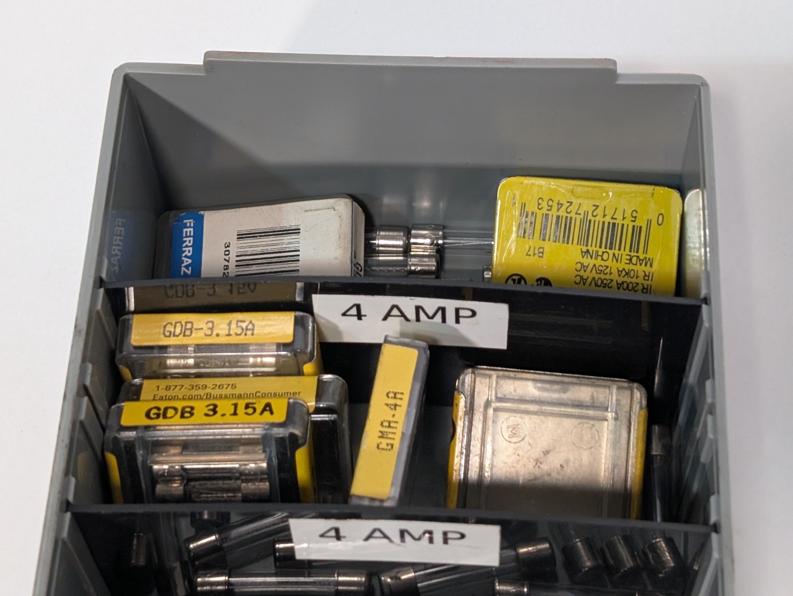 Lot of Assorted Miniature Glass Tube Fuses, 3 & 4 Amperages – As Pictured