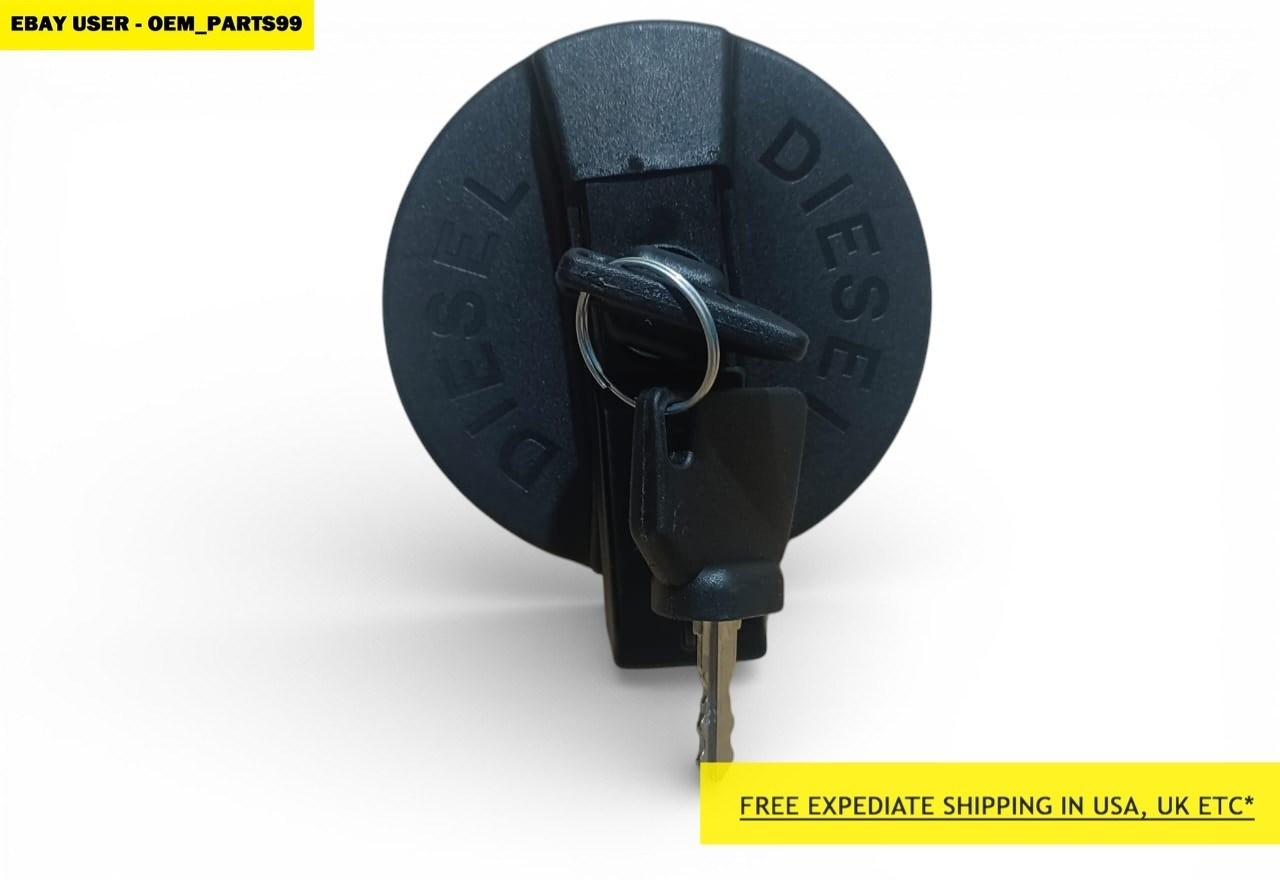 Genuine JCB Diesel Filler Cap W. 2 Keys (Part# 332/F4780 331/11403 701/45501)