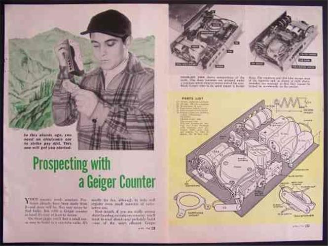 Geiger Counter How-To PLANS Easy build 1955 Tube Powered