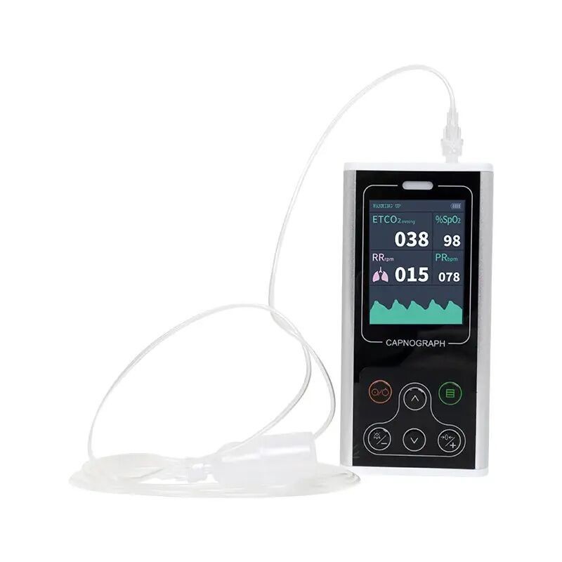 CONTEC CA10S Portable Sidestream Capnograph ETCO2 Spo2 Resp PR with Alarm VET