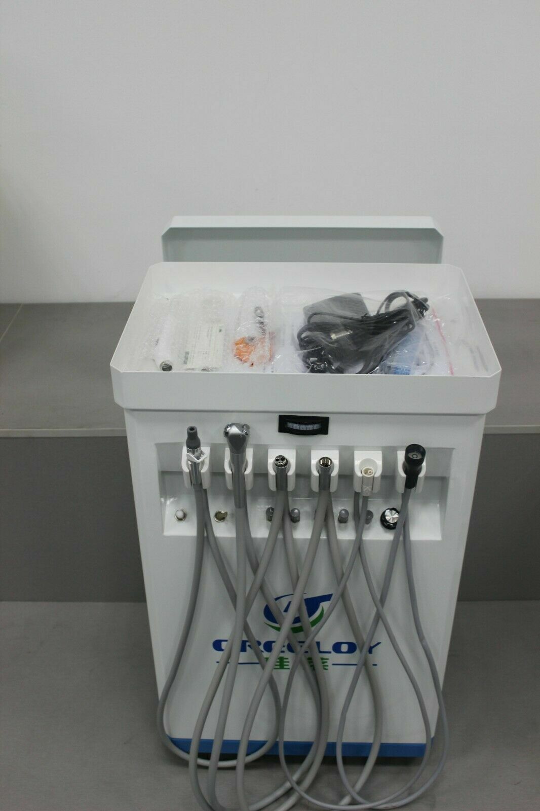 Dental Cart Delivery Unit GU-P209&Air Compressor Curing light Scaler 4H US STOCK