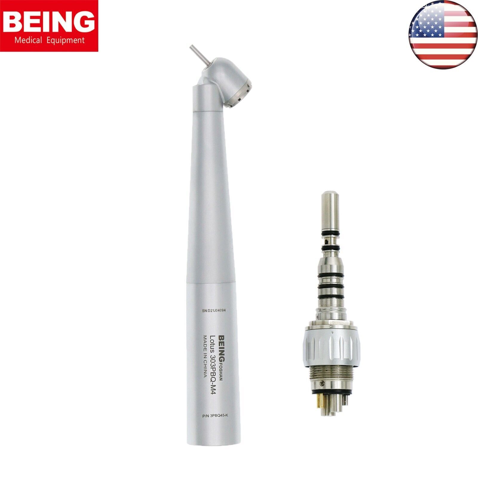 BEING Dental Turbine 45° Angle Surgical Handpiece Fiber Optic For KAVO MULTIflex