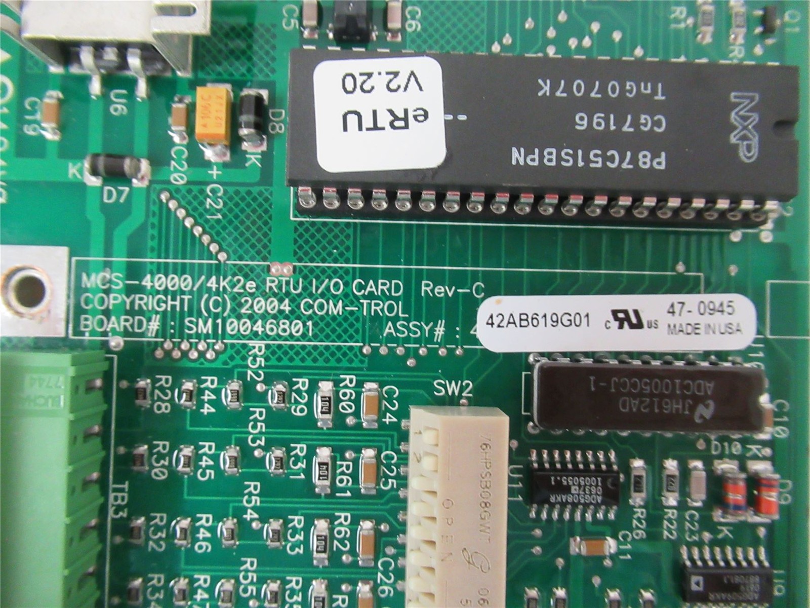 251566 New-No Box; MCS 4000/4K2E Controller RTU Board