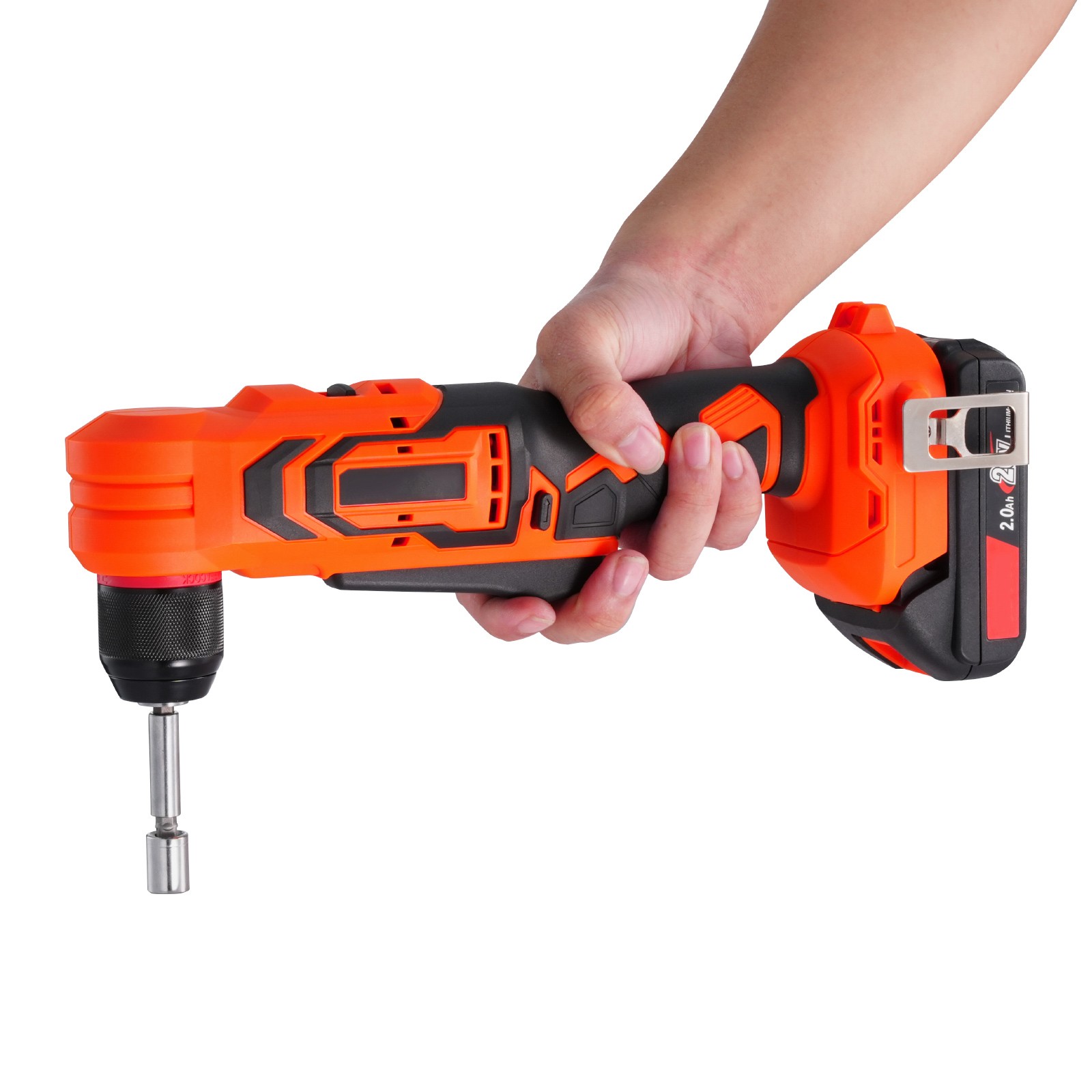Uimoso Cordless 90-Degree Right Angle Drill with 3/8 Inch Chuck