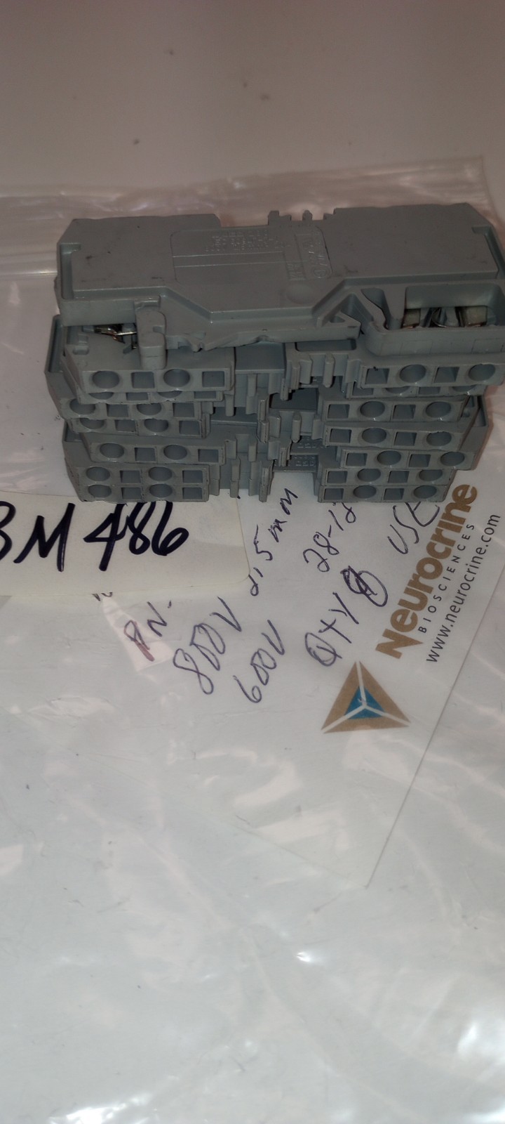 LOT of 8 IEC 60947-7-1 800v, 2.5MM ,20 A 600V 28-12AWG