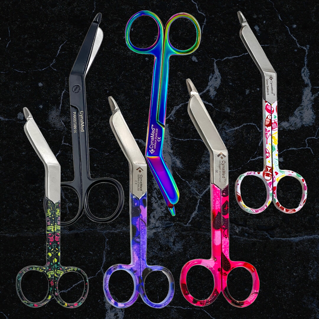 ArTLaB-Nurse Lister Bandage Scissors 5.5″ – Set of 6 Each – Multicolor,Stainless