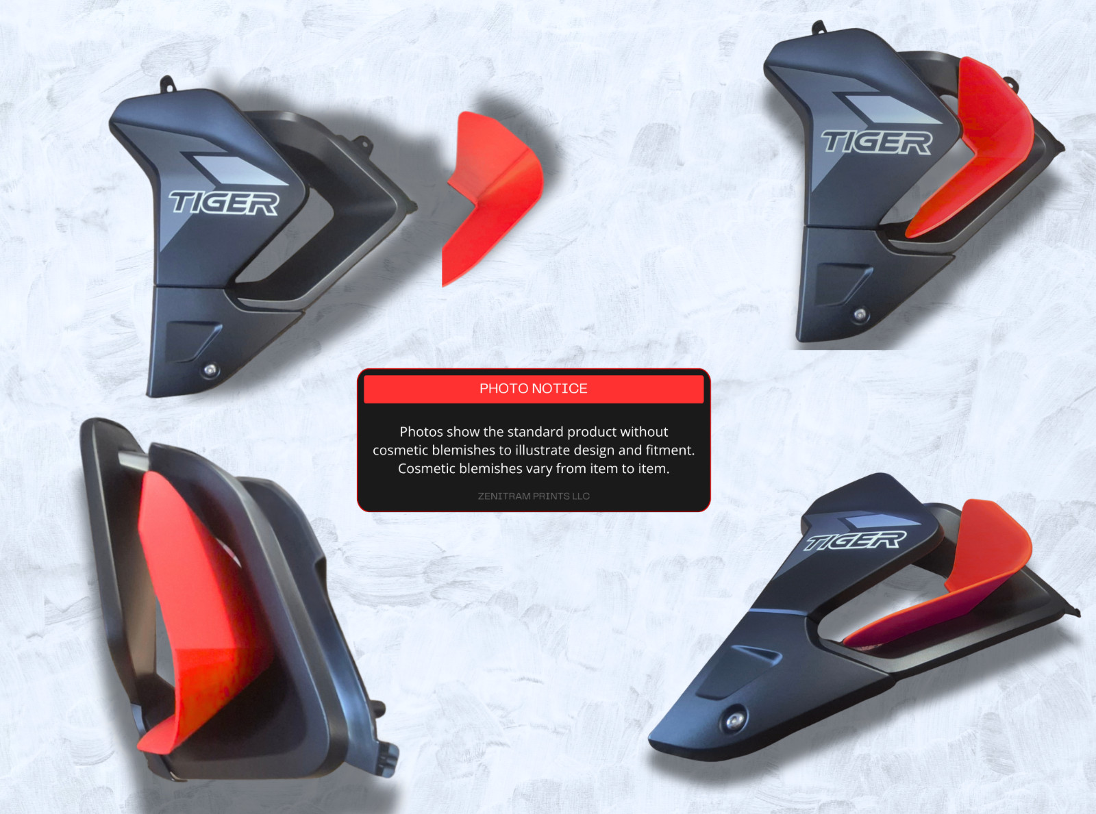 Stripe Series Air Deflectors Triumph Tiger 850/900 2020-2024 | Cosmetic Blem
