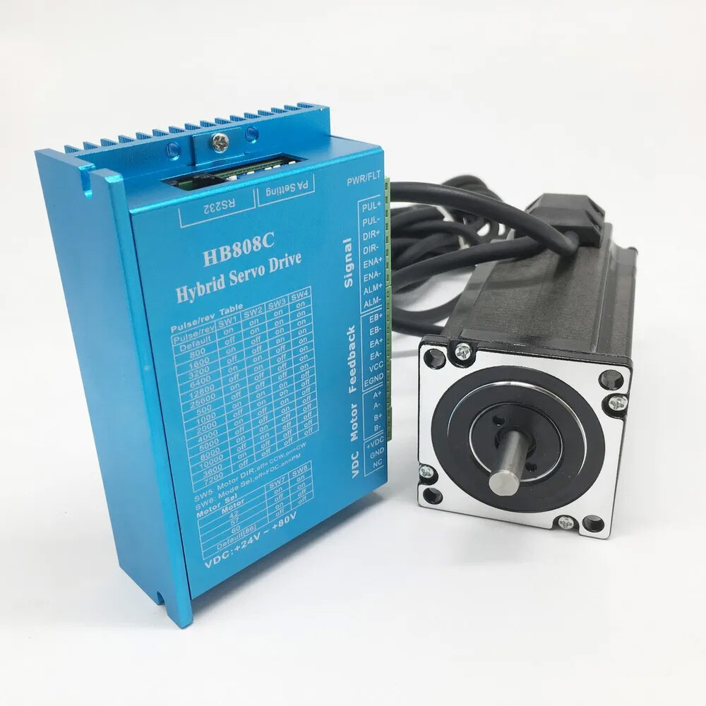 Nema23 Nema34 Closed-loop Stepper Motor 1.2Nm~12Nm Hybrid Servo Driver Kit CNC