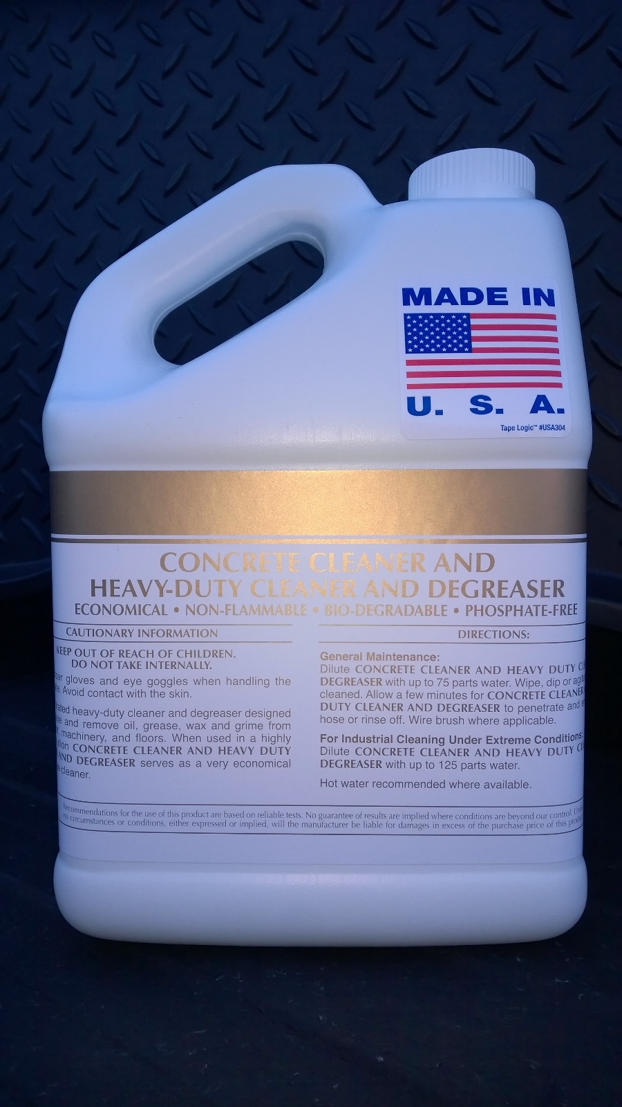 CONCRETE CLEANER/DEGREASER 1 GALLON MAKES UP TO 75 GAL PATRIOT CHEMICAL SALES