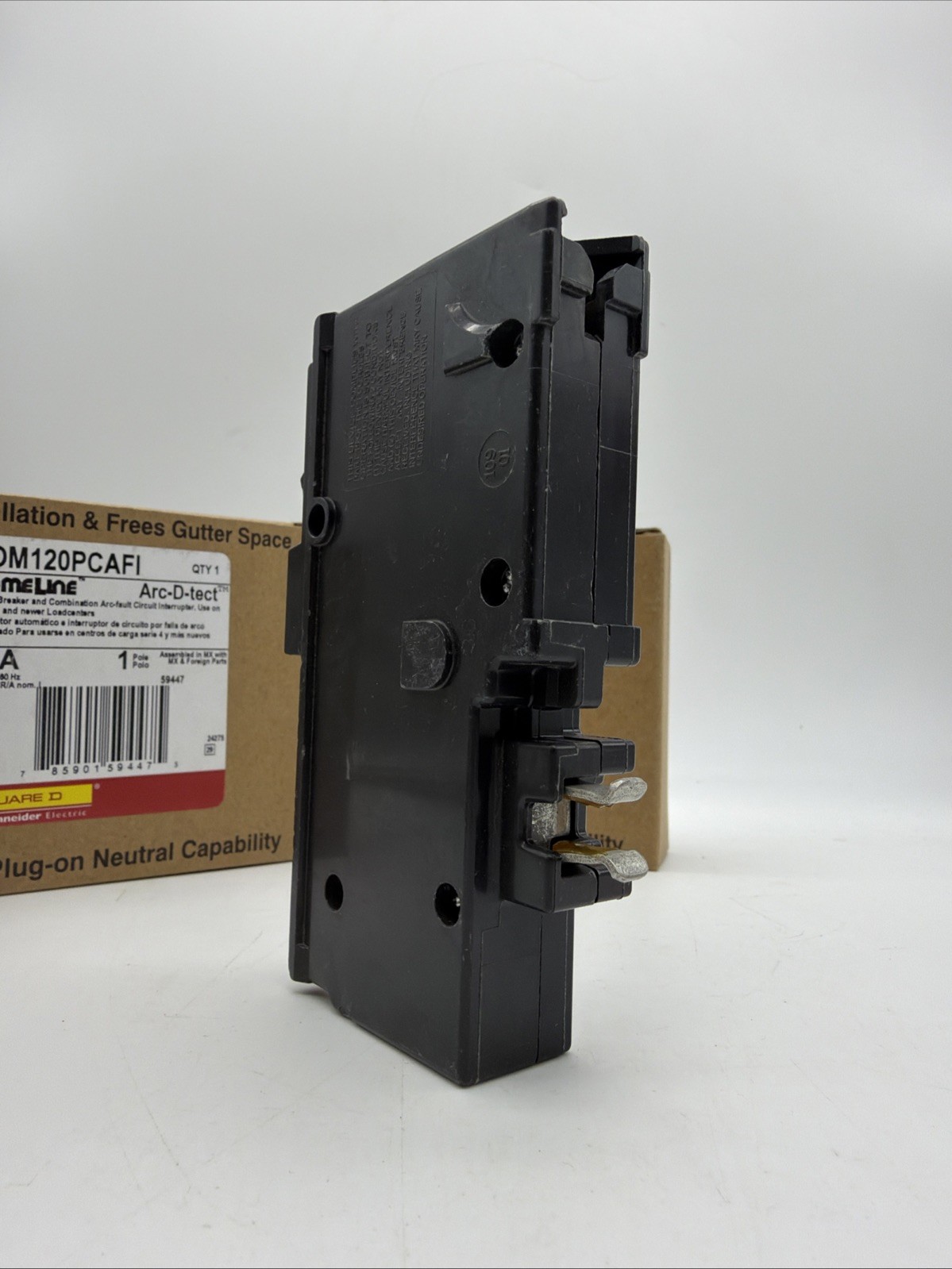 SQUARE D HOM120PCAFI AFCI CIRCUIT BREAKER 20A 1-POLE PLUG-ON NEUTRAL -3 PACK