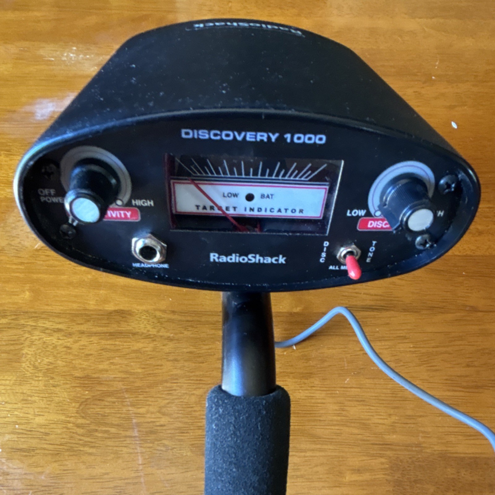 RadioShack Discovery 1000 Ground Search Metal Detector Discrimination Knob
