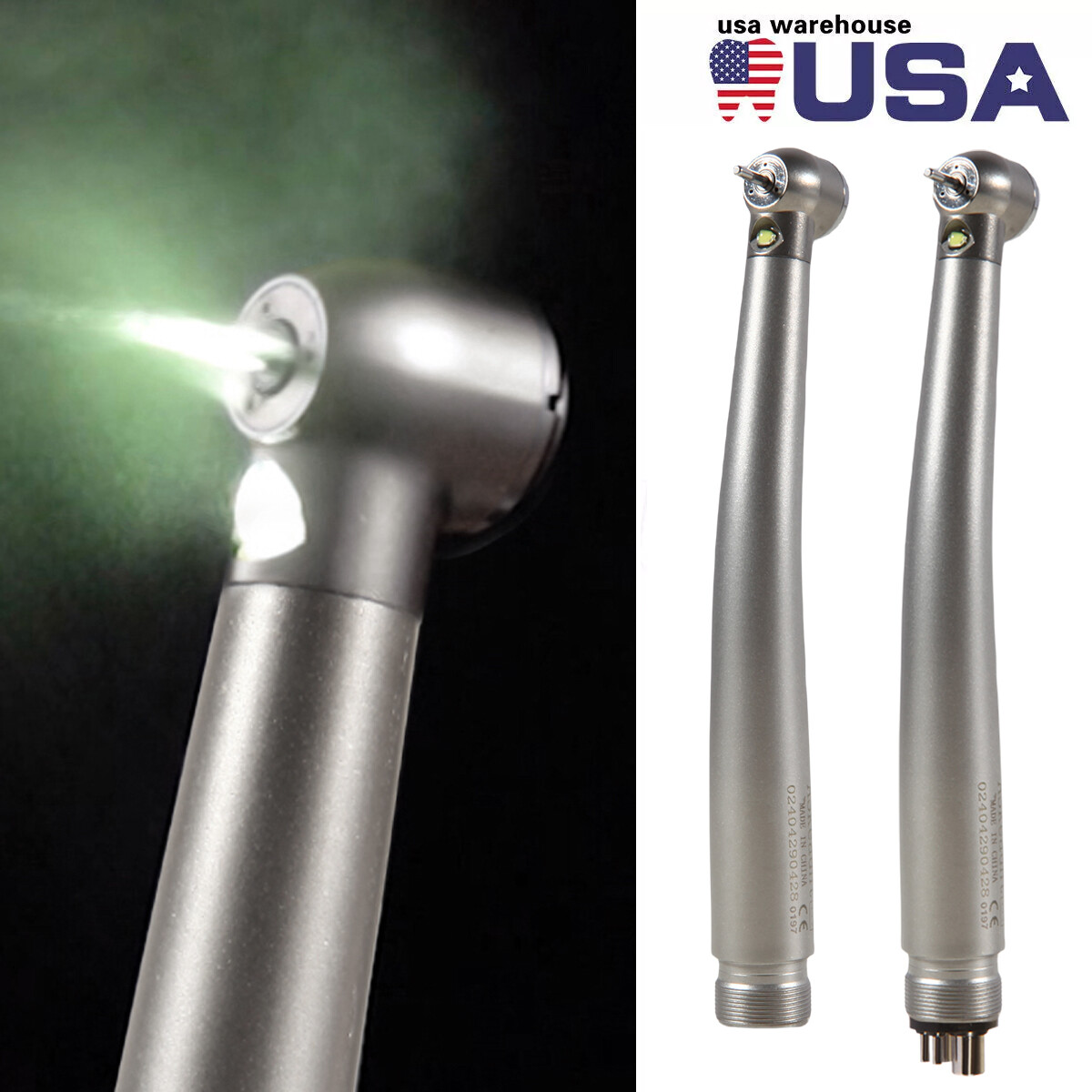 NSK Style Dental Fiber Optic LED E-generator high speed handpiece 2 Hole 4 Hole