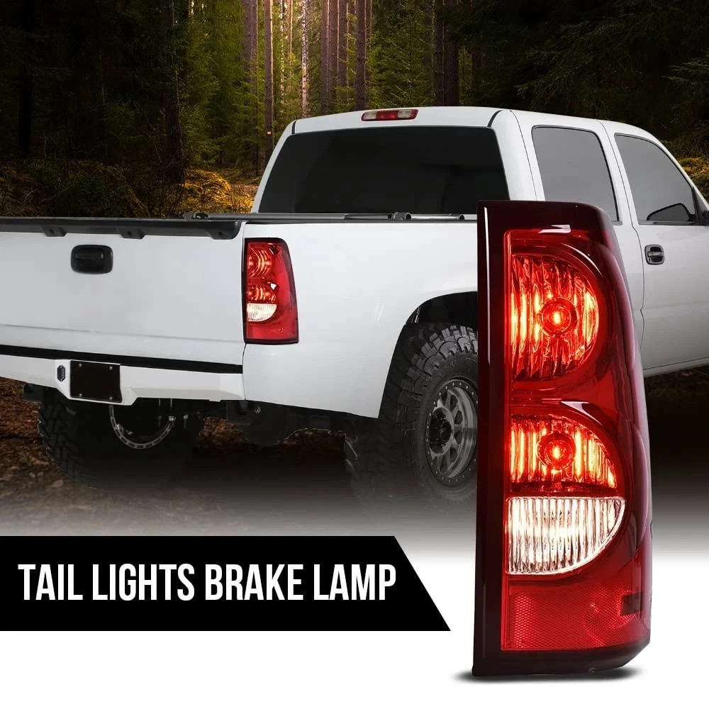 Right Tail Light Assembly Silverado 1500 2500 3500 2003-2006 GM2801174 Red Lens