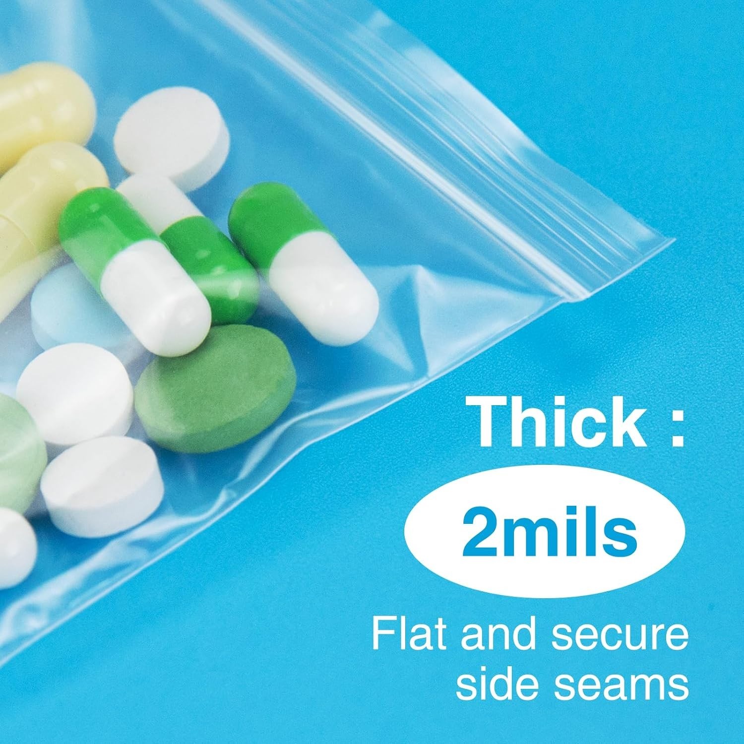 Value Pack of 1200 Resealable 2×3 Plastic Zip Bags – Perfect for Daily Use