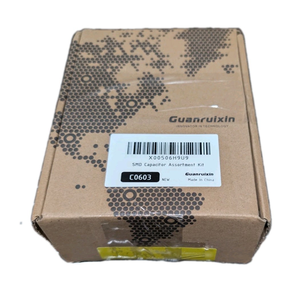 Guanruixin Chip Capacitor Design Kit EIA 0603 Size 72 Values, 0.5pF-22uF 2880PCS