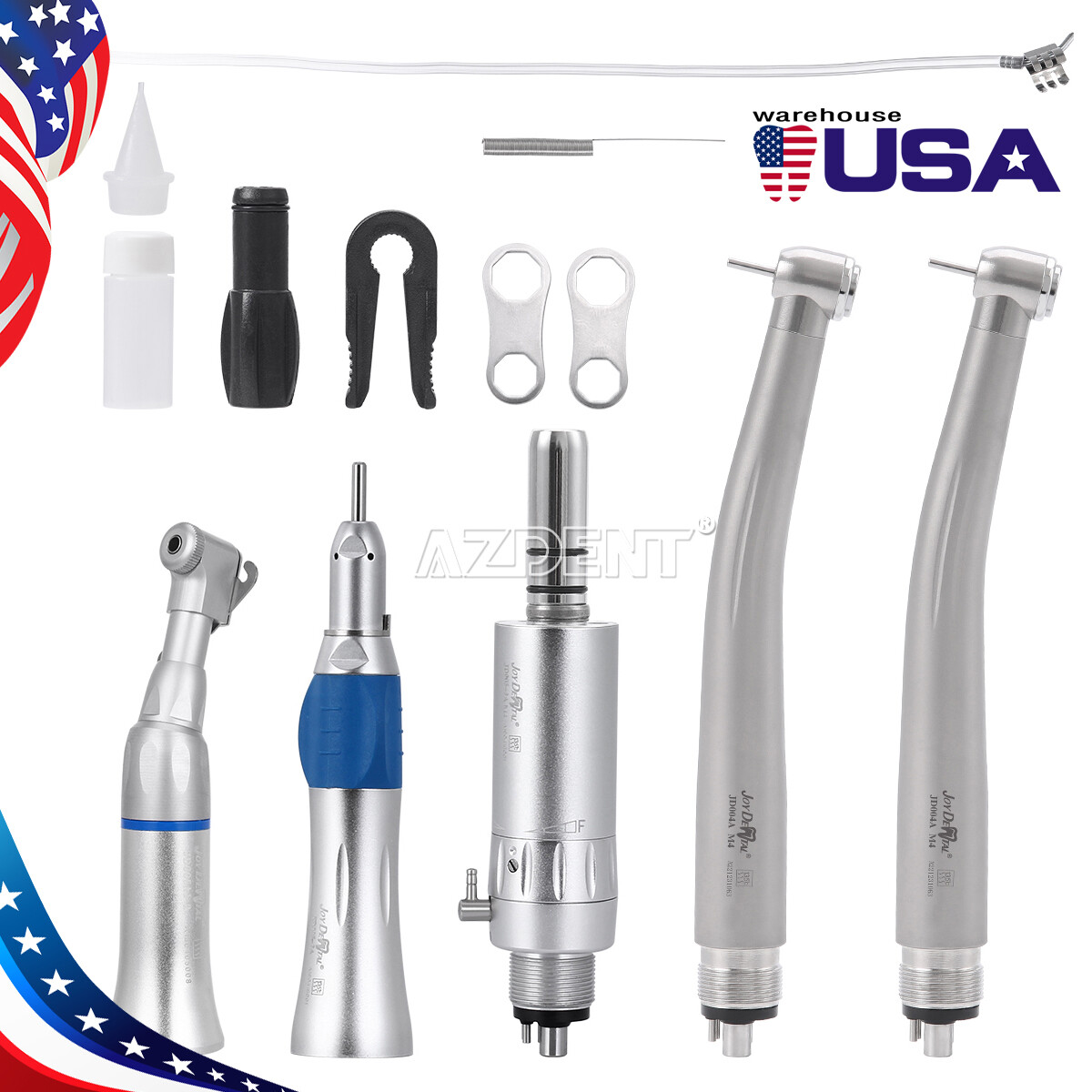 Unidad de entrega dental portatil móvil compresor de aire succión /handpiece