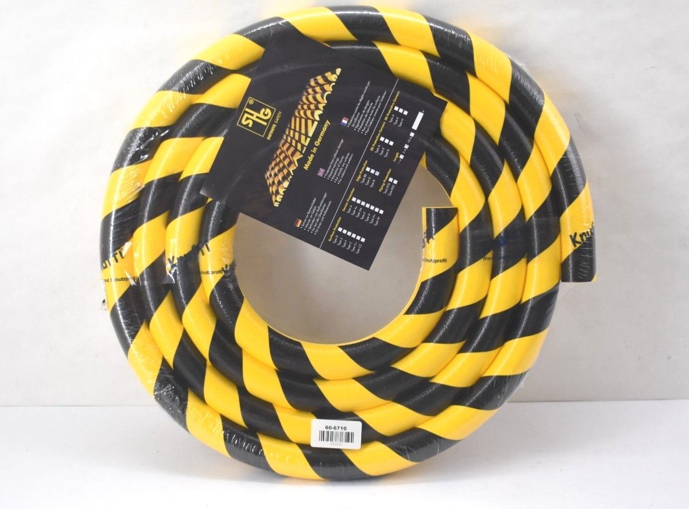 Knuffi Edge Bumper Guard Foam Rounded Shape Yellow & Black 5M x 1-5/8″ Type B