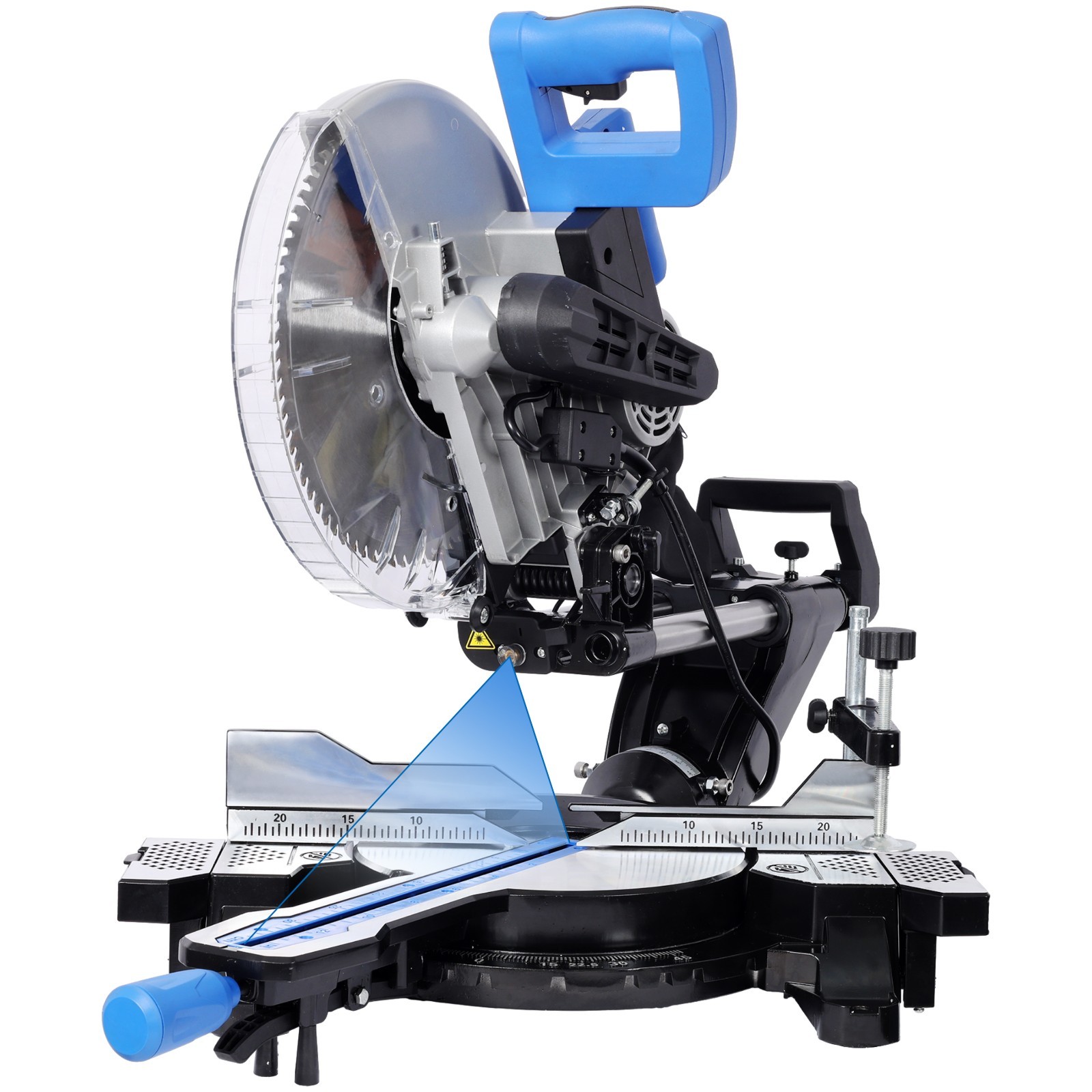 12″ 80-Tooth Blade Dual Bevel Sliding Miter Saw w/ Laser Guide 15Amp Motor 2000W