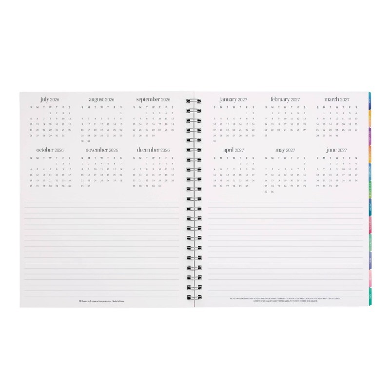Inspired by Erin Condren 9″x11″ 2026-2027 Teacher Planner Lapis Toile