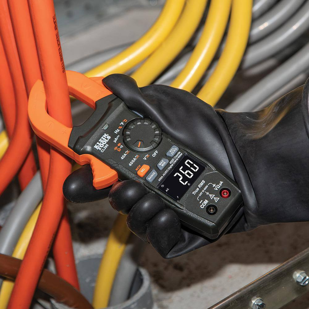 400 Amp AC/DC Digital Clamp Meter and Digital Circuit Breaker Finder Tool Set
