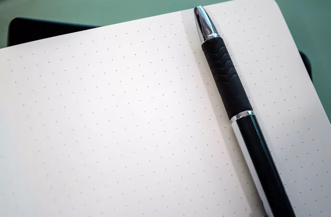 Hard Cover Lined/Dotted Journals 2 Pack Black Leather Notebooks- Thick Diary