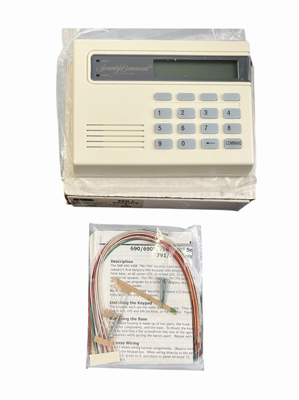 DMP 790-I LCD Security Command Executive Series Keypad 4 Zones