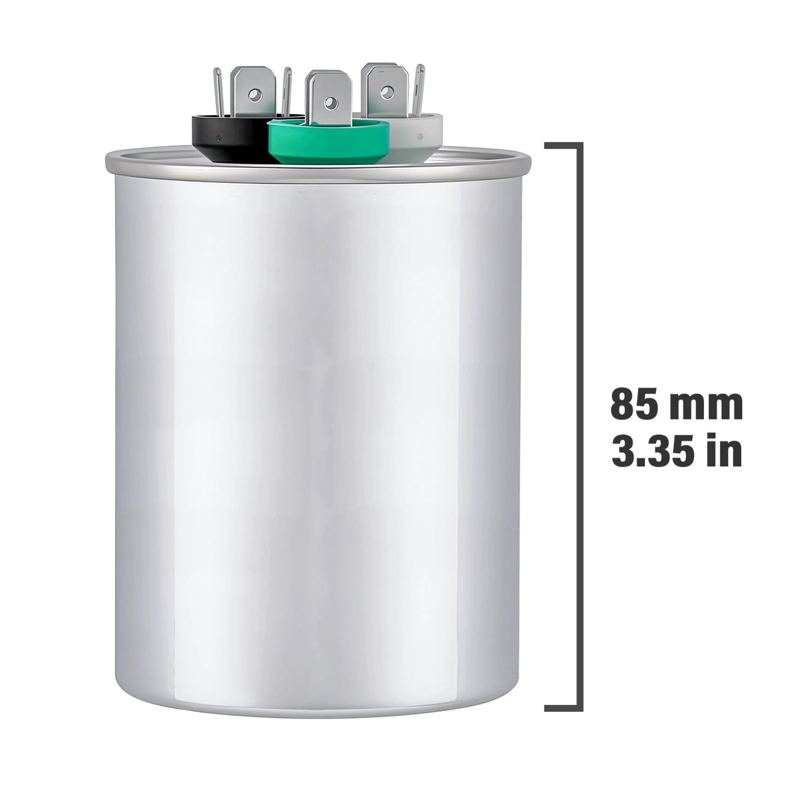 45/5uF Dual Run AC Capacitor 370V/440V Round CBB65B for Air Conditioner – ±6%