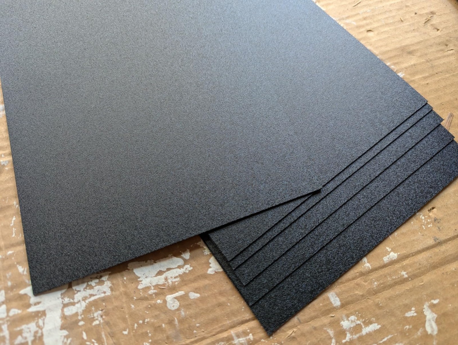 Black ABS Plastic Sheet 8″ x 12″ x 0.04″ Flexible DIY Material 1mm Thick 6 Pack