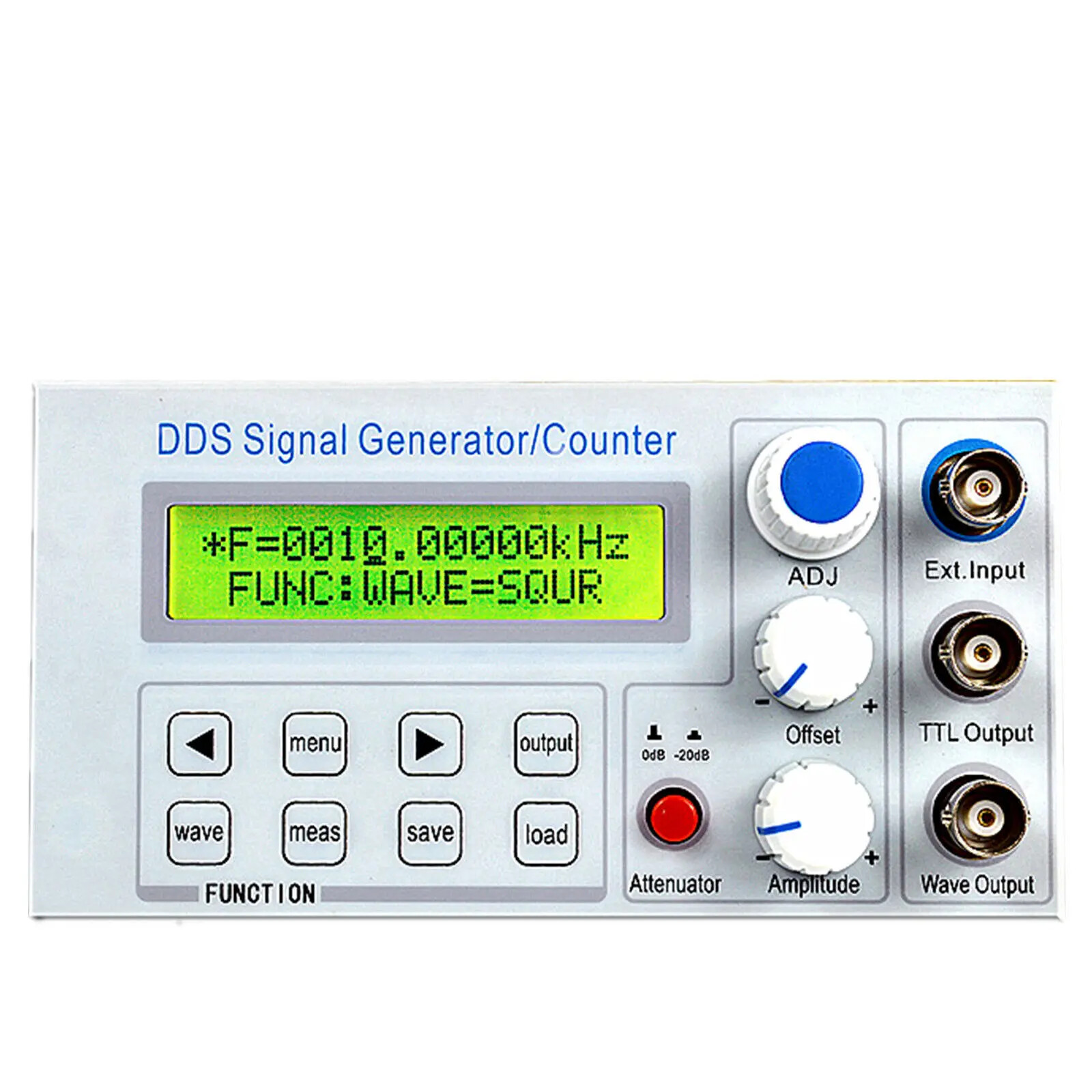10MHz DDS Function Signal Generator Frequency Counter Square Wave Sweep BNC TTL