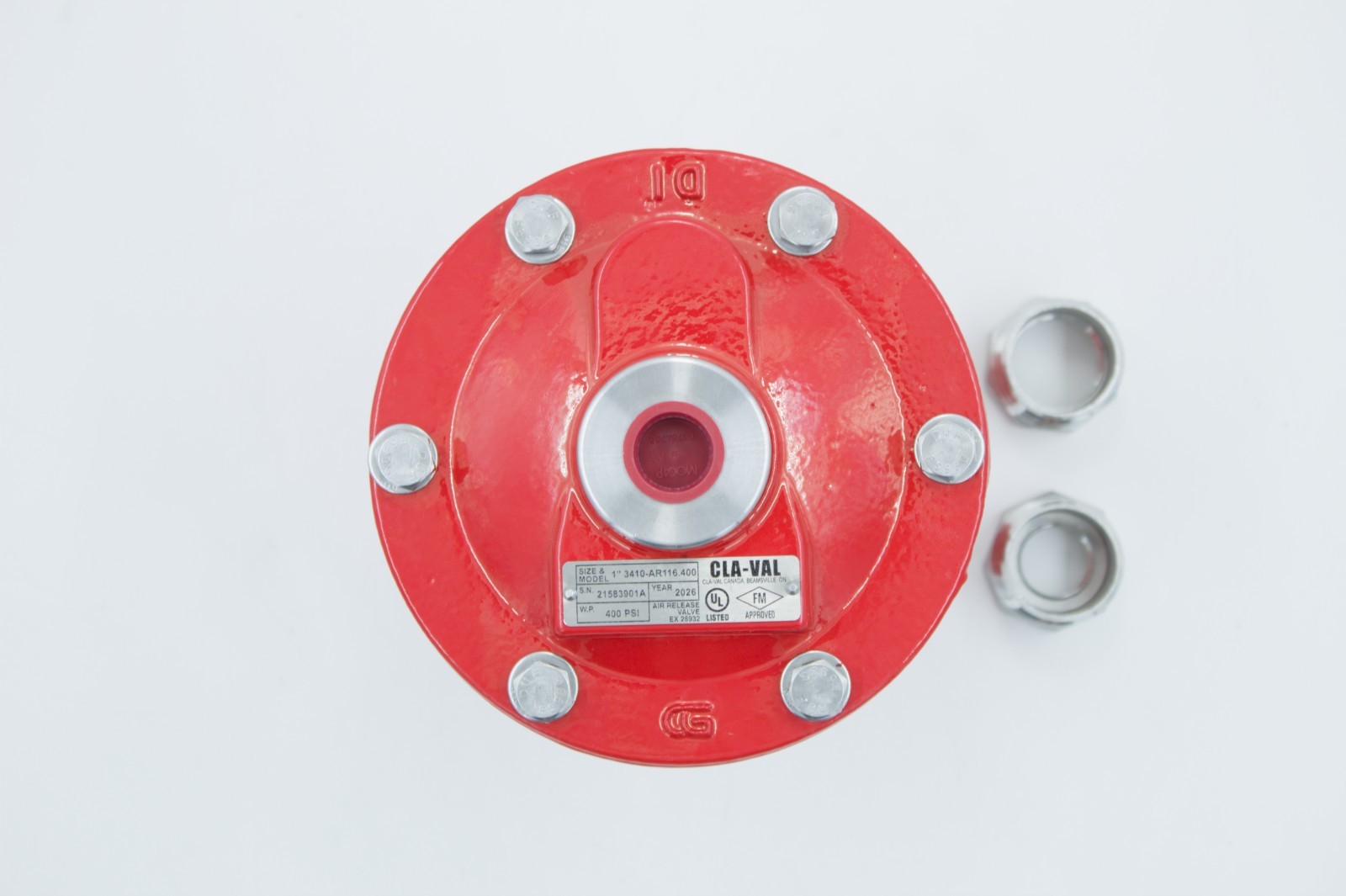 CLA-VAL 34 Series UL/FM Air Release Valve Model: 3410-AR116.3.40 P/N#21583901A