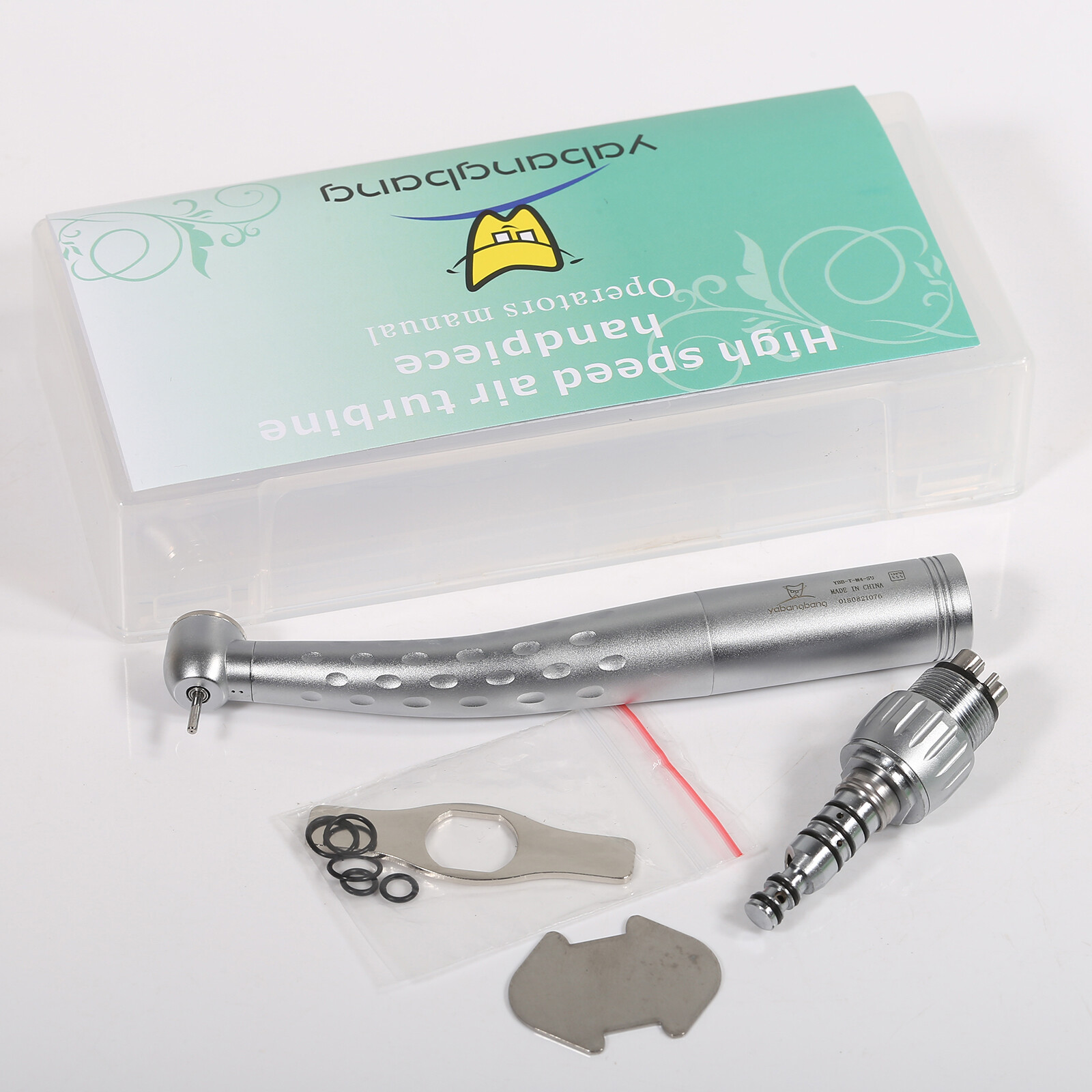 5 Yabangbang Dental High Speed Handpiece Big Turbine with 4 Holes Coupler swivel