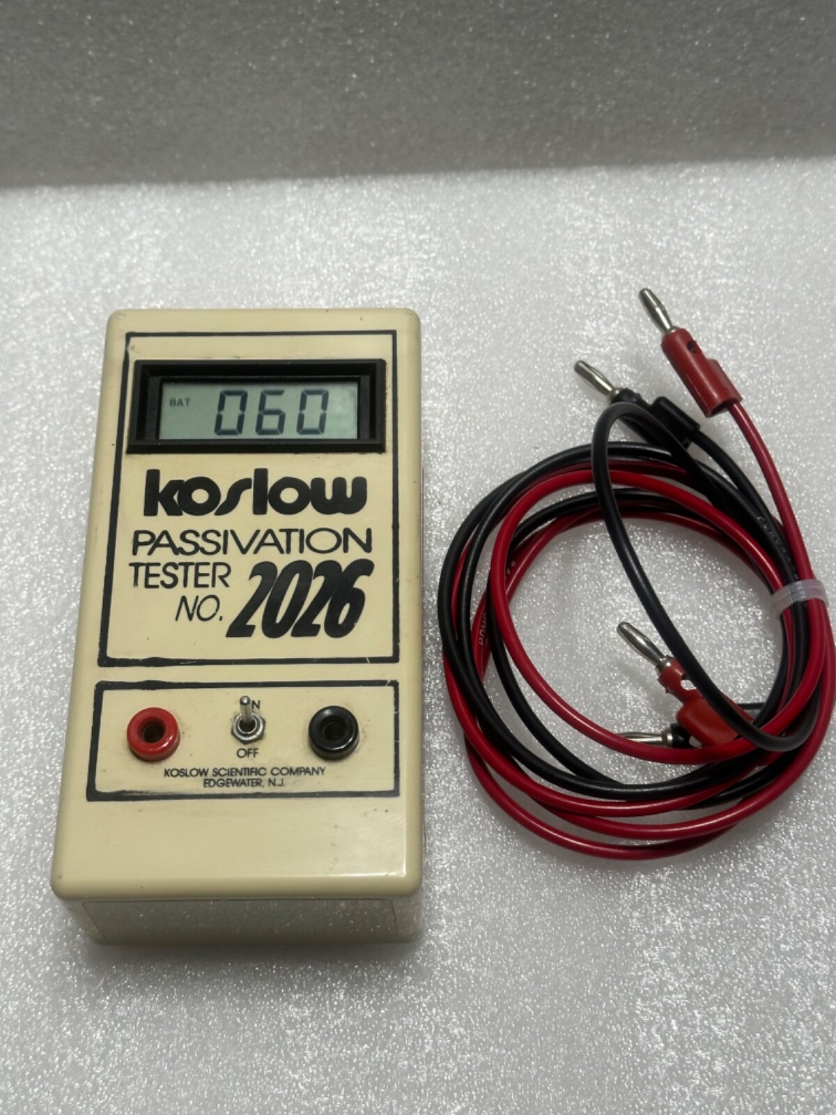 KOSLOW SCIENTIFIC NJ. 2026 PASSIVATION PASSI TESTER