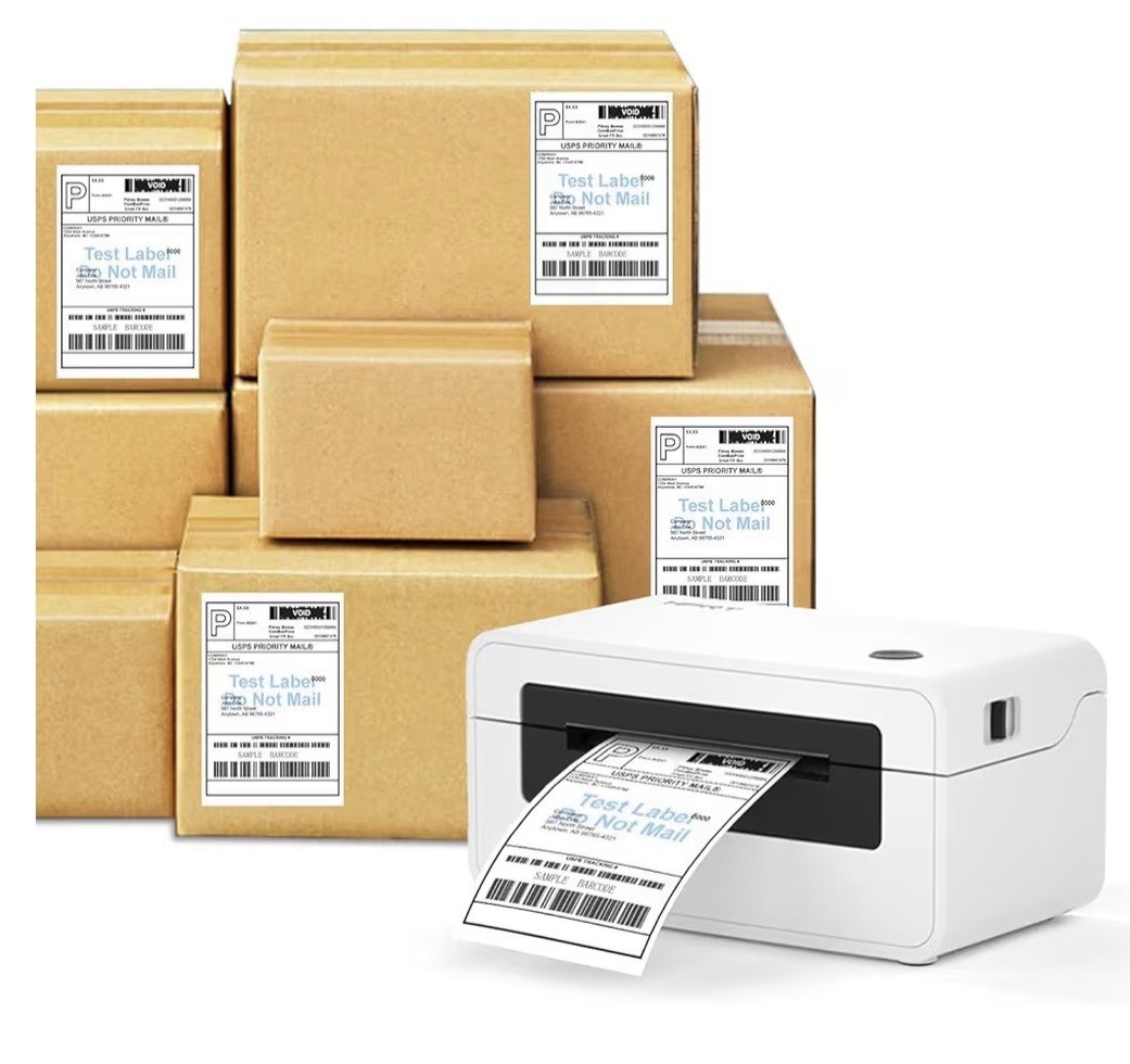 9527 Product 4 x 6 Thermal Labels -Pack of 100 Fanfold Labels for Direct Thermal