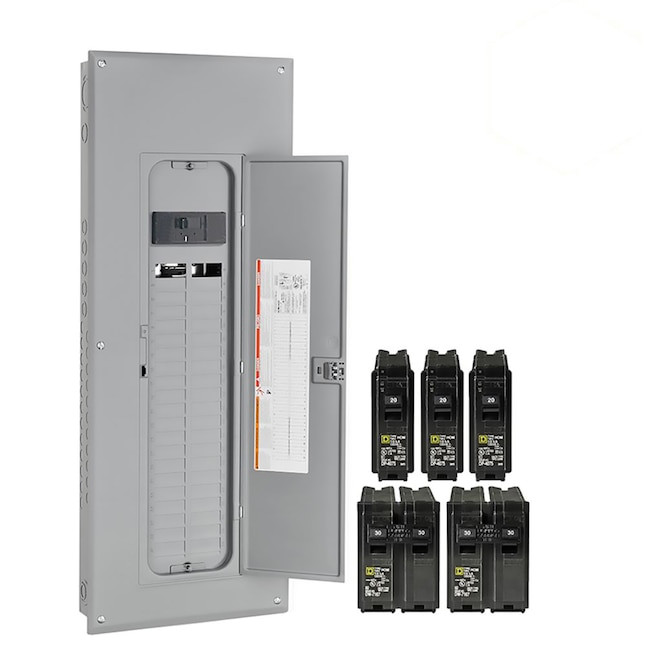 Square-D 200-Amp 40-Space 80-Circuit Indoor Main-Breaker Panel Box Load-Center
