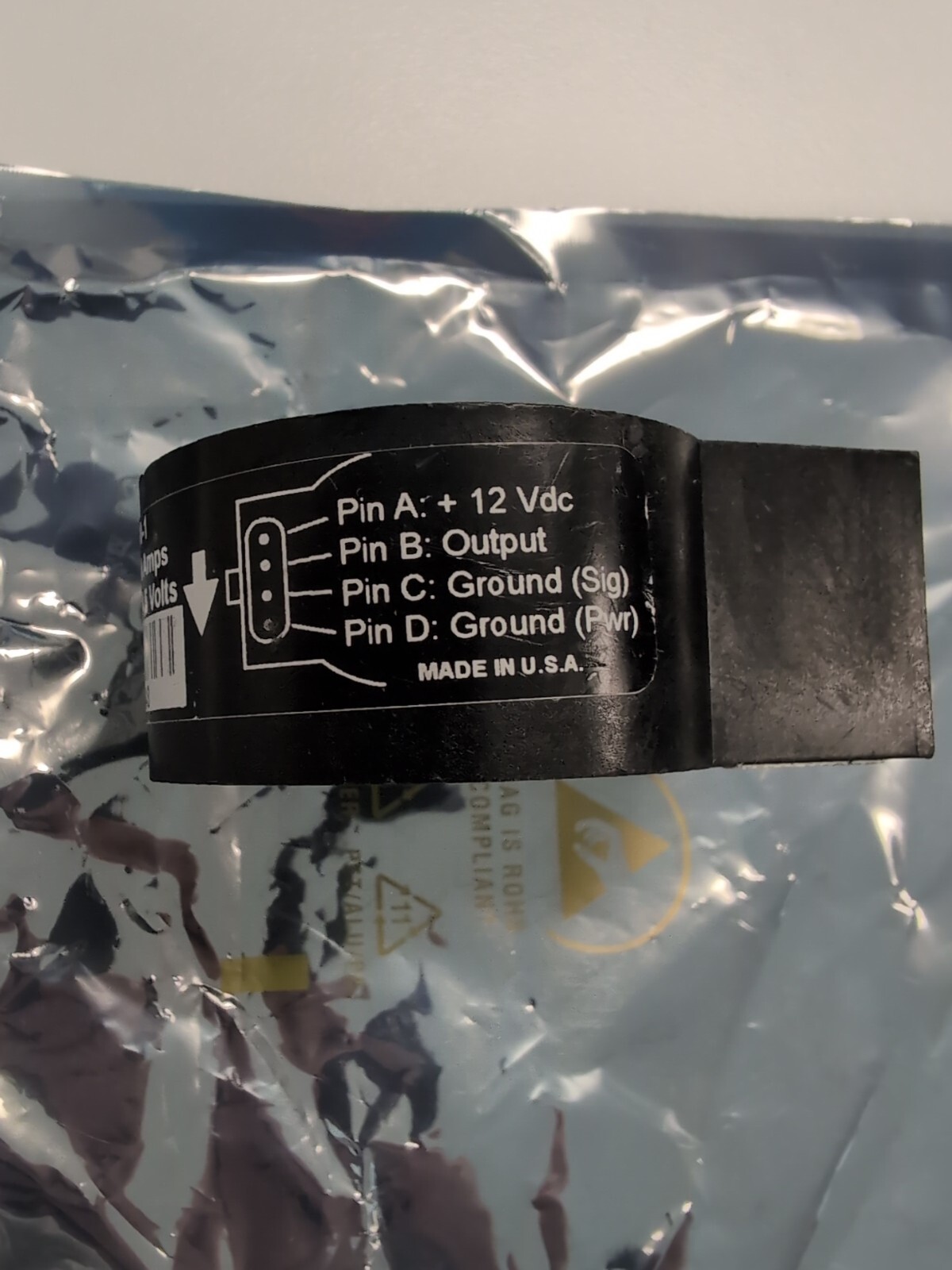 New InPower Inductive DC Current Sensor DCS36-500-1 0-500A, 0.5- 4.5V (Qty 2)