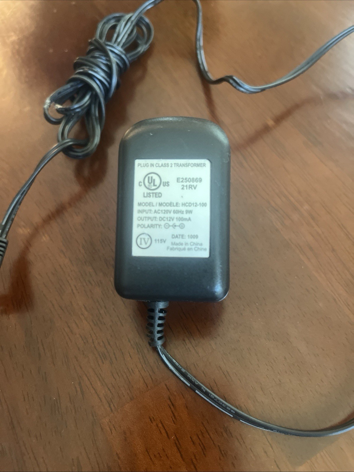 Pre-Owned Part HCD12-100 Plug In Class 2 Transformer AC120V 60Hz 9W