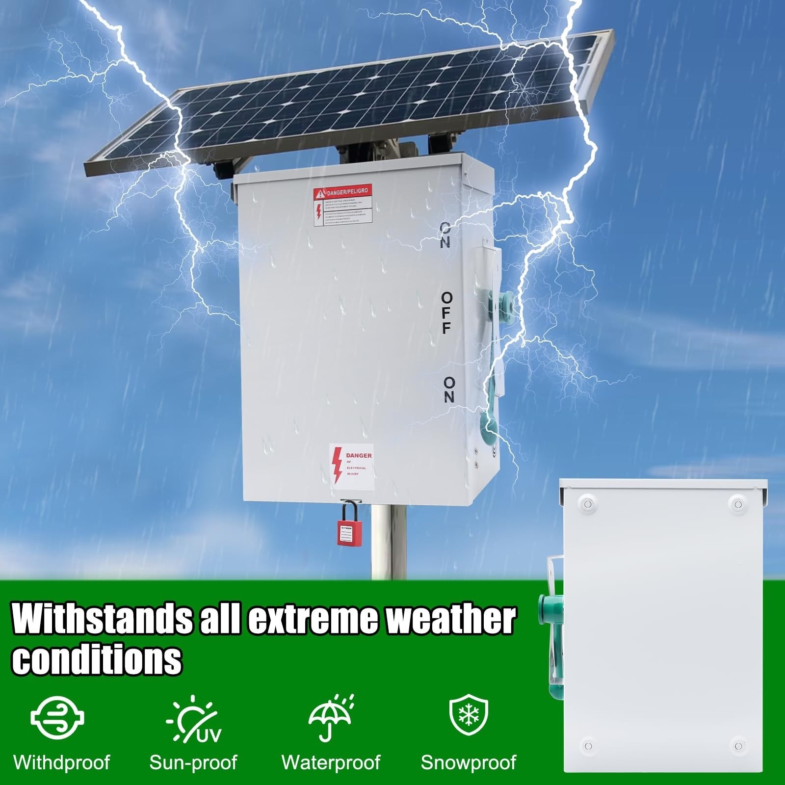 200A Generator Transfer Switch Manual Safety Switch NEMA 3R 48000W