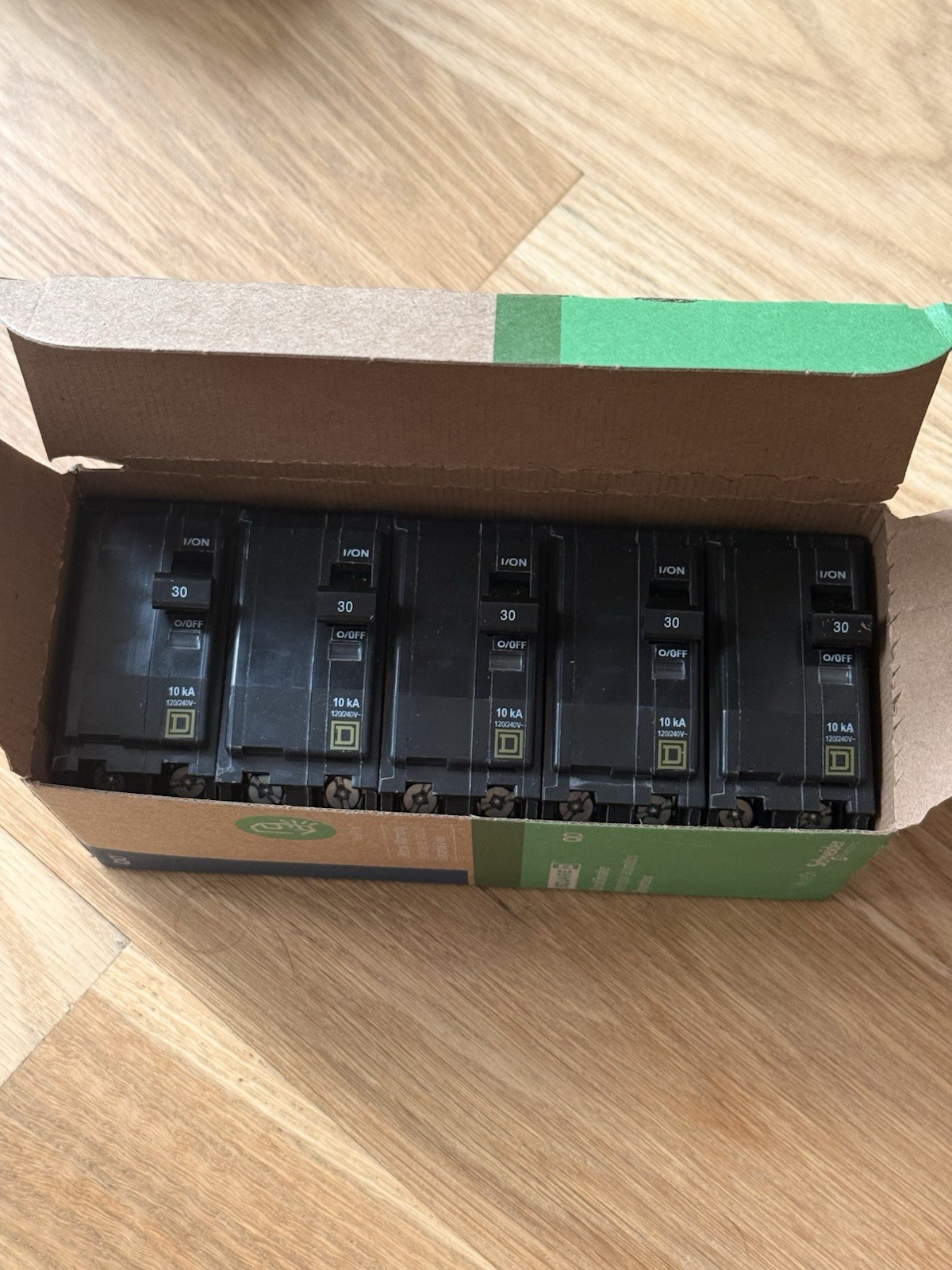 Lot Of 5 – Square D QO230Cp 30A 2 Poles Circuit Breaker