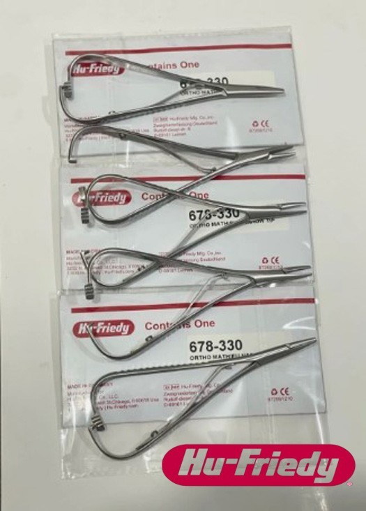 6 Pcs HU FRIEDY Mathieu Narrow Tip Orthodontic Plier | 678-330