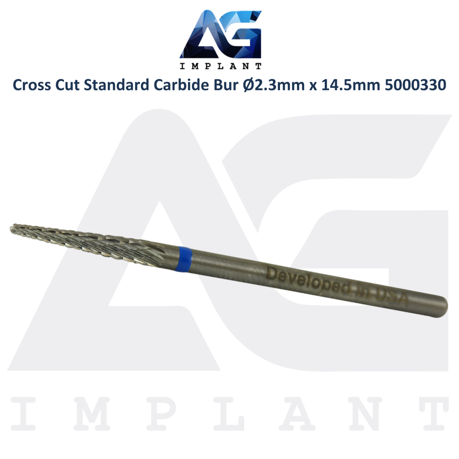 Dental Wilson Cross Cut Standard Bur Ø2.3×14.5mm Tungsten Carbide 5000330