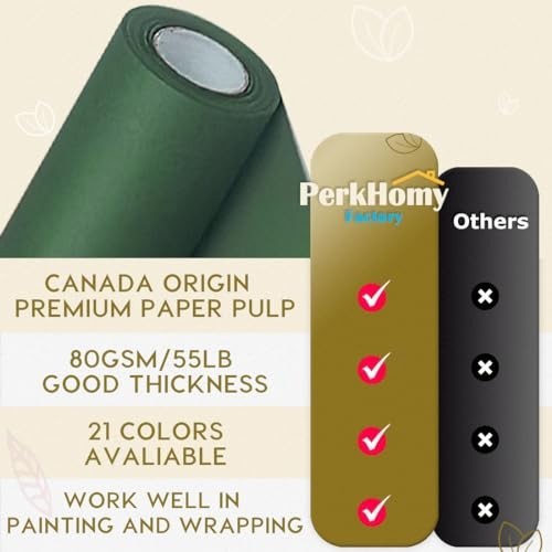 Dark Green Kraft Paper Roll 36″ x 200′ – Crafting, Gift Wrapping, Table Covering