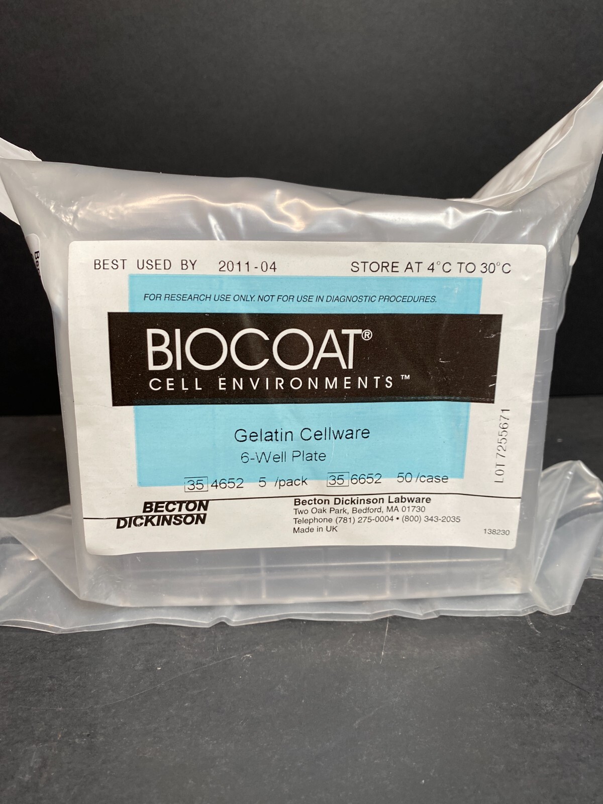 Corning Microplate BioCoat 6 Well with Lid Flat Bottom Pack of 10 Plates