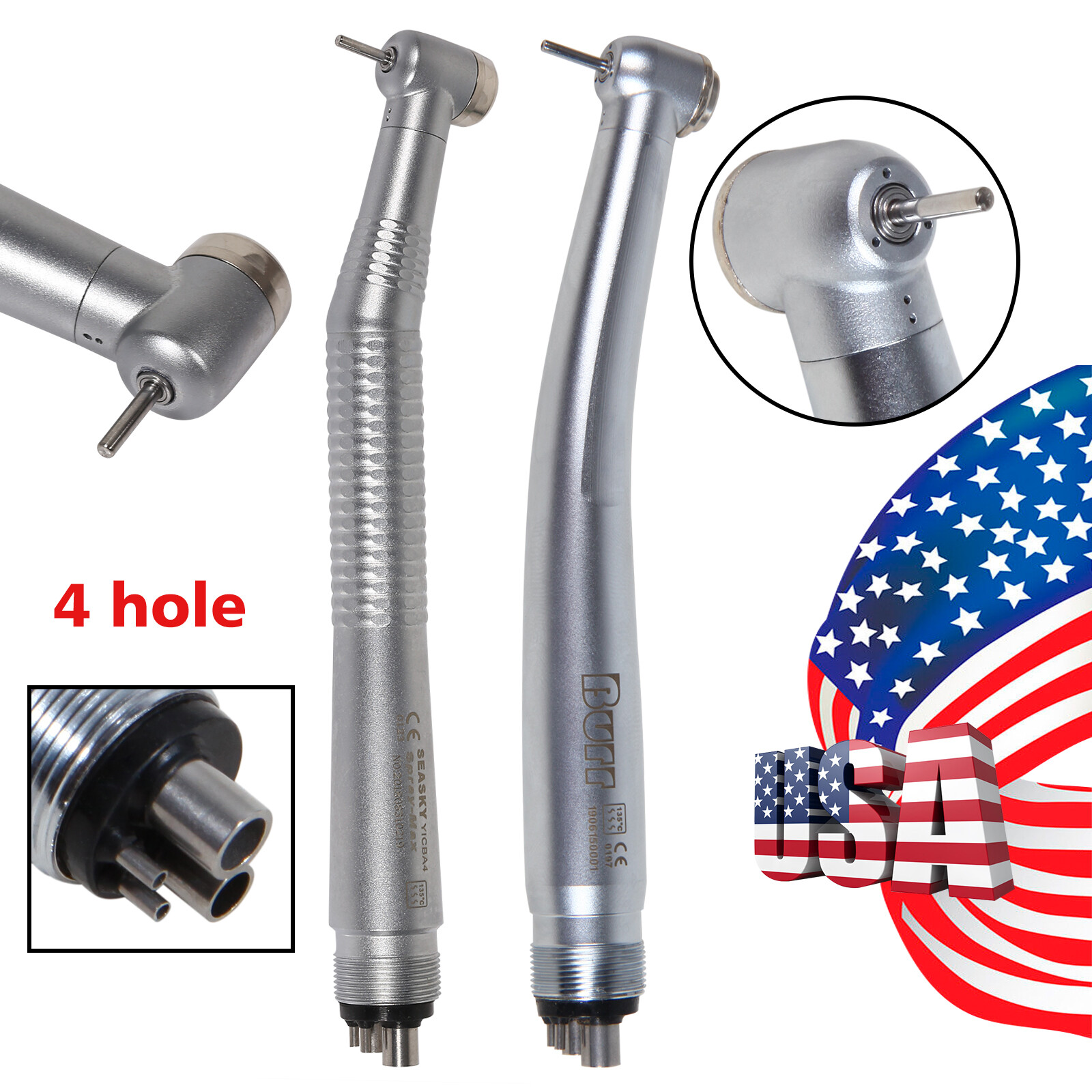 1/10 Turbina NSK PANA MAX Style Dental Fast High Speed Handpiece 4 Hole U3BM KYZ
