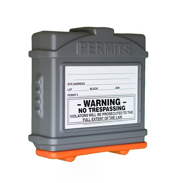 EZ Permit Box 100% Recyclable All Weather Permit Posting Box Made in the USA!