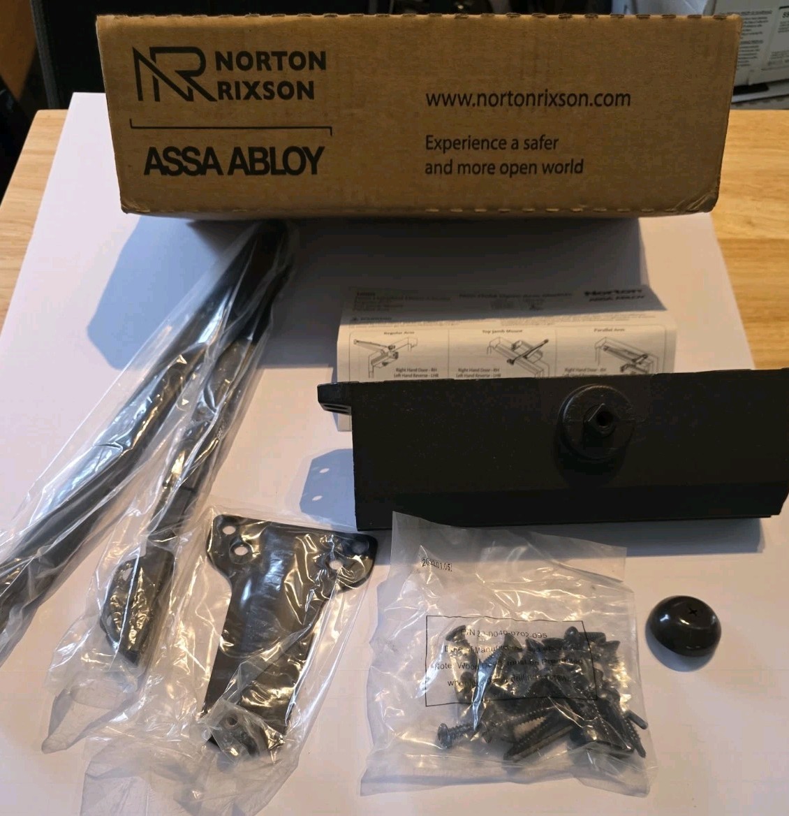 Norton Rixson Assa Abloy 1601 690 Non Handed Arm Door Closer – Dark Bronze