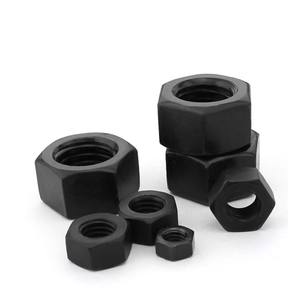 Black 304 Stainless Steel Micro Mini Hexagon Nuts DIN934 M1 M1.2 M1.4 M1.6 M2