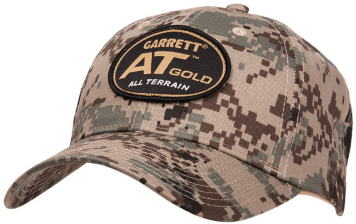 NEW Garrett New Metal Detector AT GOLD Camo Baseball Cap Hat #1664100